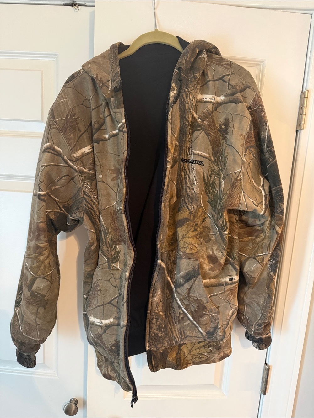 Winchester Men's Reversible Realtree Camo Hooded Jacket Vintage
